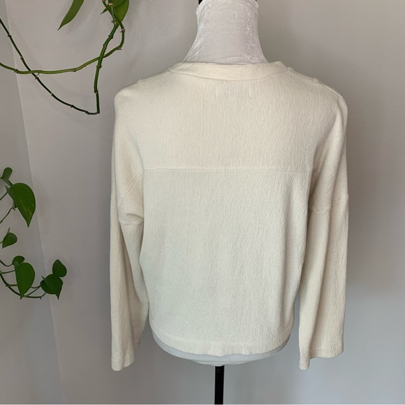 Madewell Textured & Thread Henley Top Size L - Picture 5 of 11